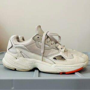 Size 8 Adidas Originals Falcon Women’s Sneakers Shoes "Raw White” EE5118